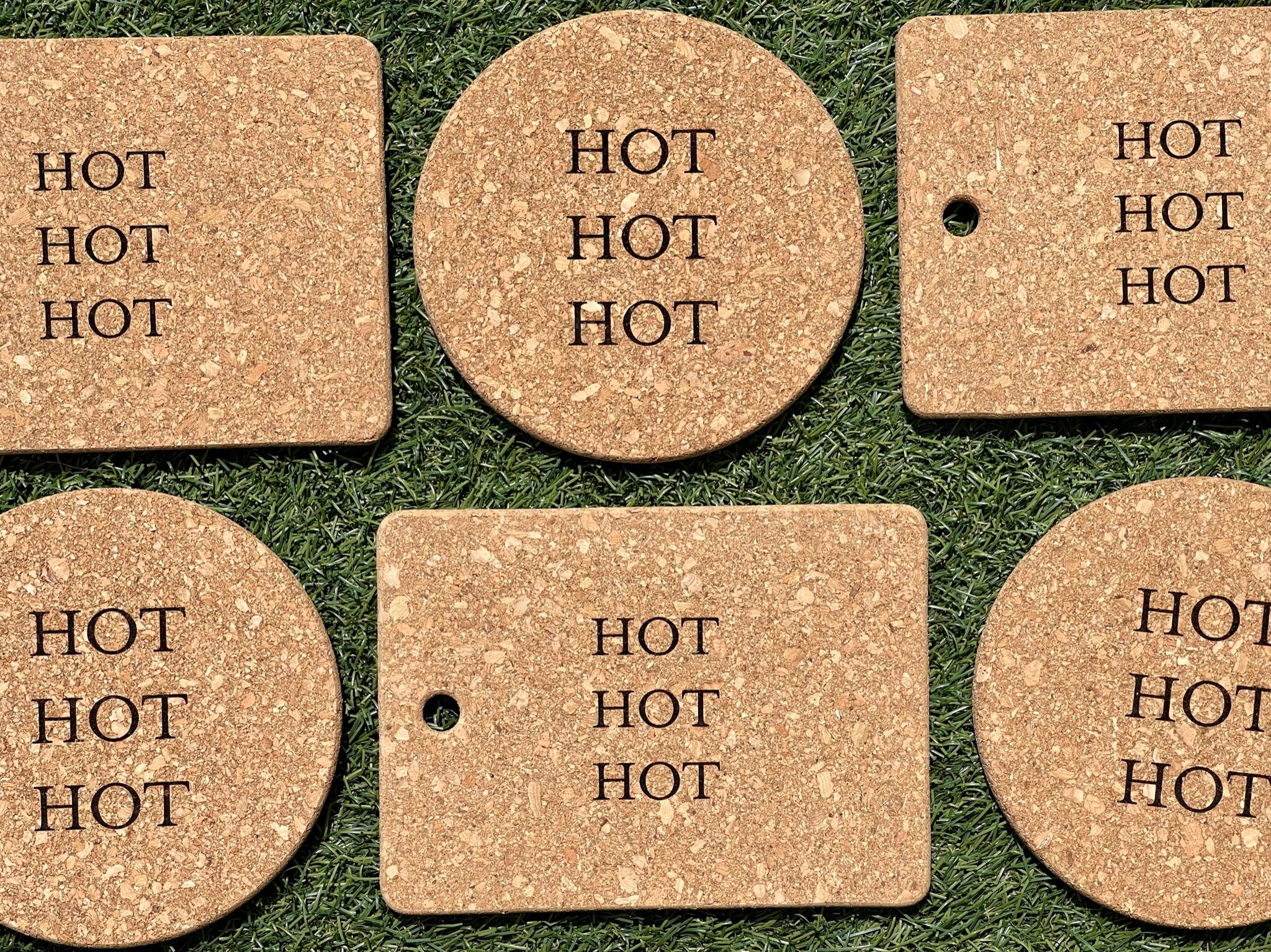 Cork Pot Stand Heat Mat Engraved Kitchen Ware Heat Resistant Mat HOT