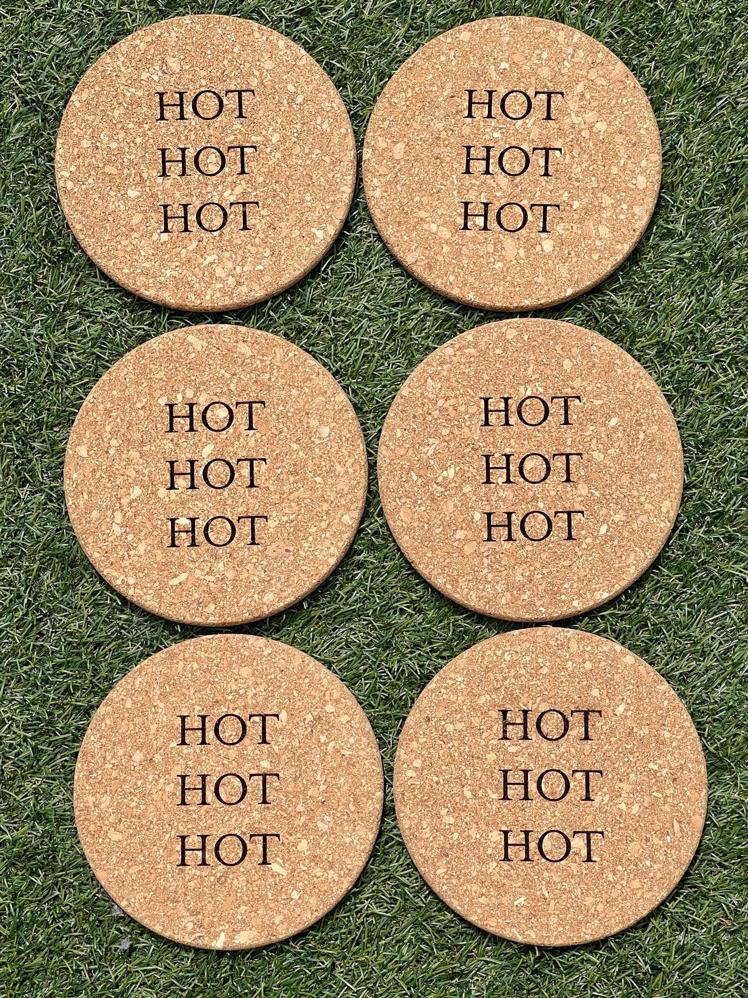 Cork Pot Stand Heat Mat Engraved Kitchen Ware Heat Resistant Mat HOT HOT HOT Cork Heat Mat