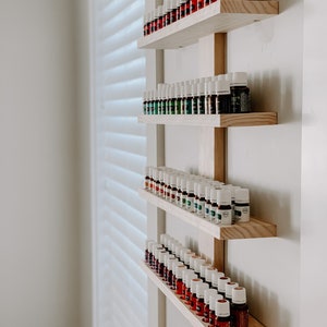 Modern Essential Oil Shelf