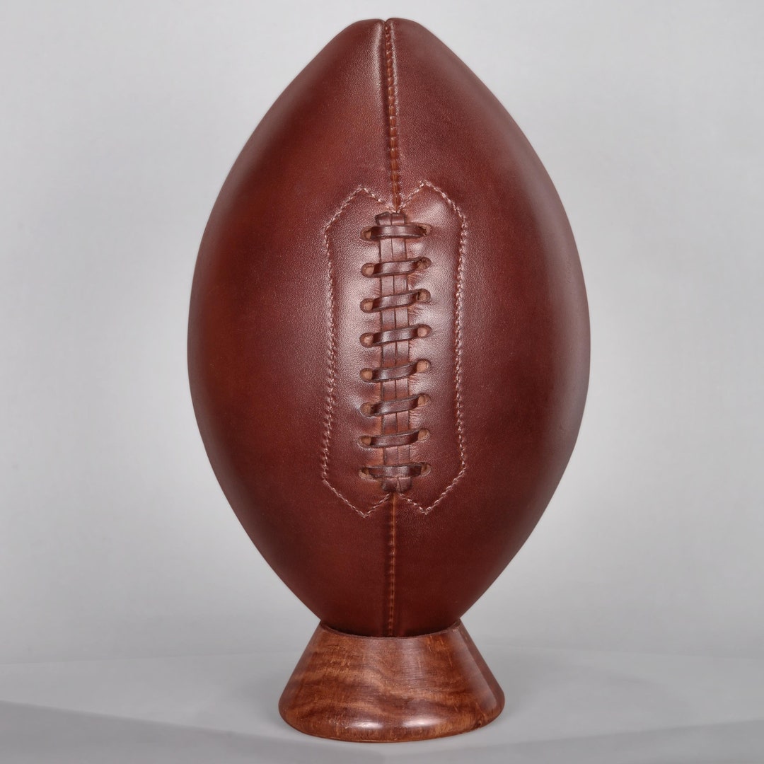 Hand Made Rugby Handmade Vintage Leather Rugby Ball: 1900s Style Sports Decor - Etsy