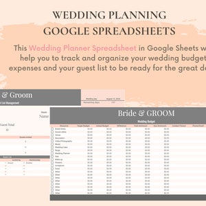 Wedding Budget and Guest List Planner