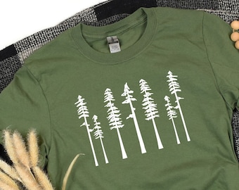 Pine Tree Shirt, Pine Tree T Shirt, Hiking T Shirt, Mountains Shirt, Adventure T Shirt, Camping Shirt, Wanderlust Shirt, Outdoors Tee
