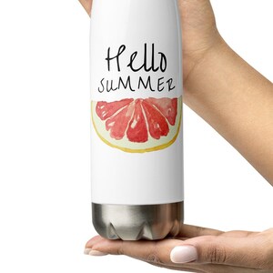 Hello Summer Stainless Steel Water Bottle