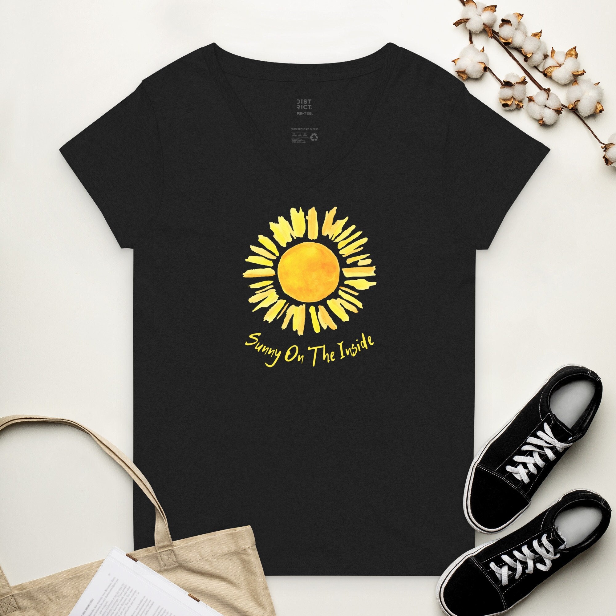 Sunny on the Inside, Sunflower Tee, Sunset Shirt, Sunshine