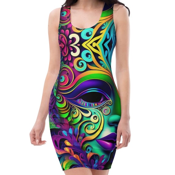 white christmas dresses Mardi Gras Harlequin Sparkle Dress main image 1