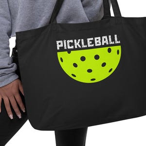 Pickleball tote bag, Pickleball duffel bag, Pickleball Gear bag, Large organic tote bag
