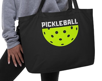 Pickleball tote bag, Pickleball duffel bag, Pickleball Gear bag, Large organic tote bag