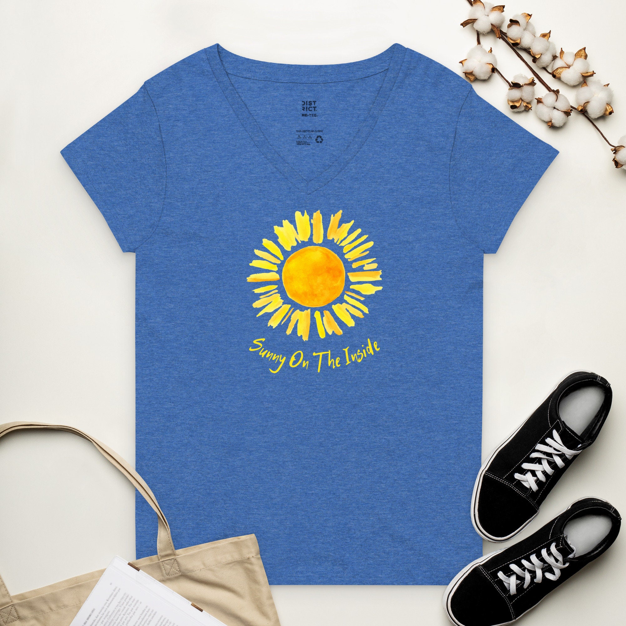 sunflower tシャツ Amazon.com: Womens Sunflower V-Neck T-Shirt : Clothing