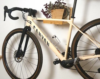 Soporte de pared para bicicletas de madera | Montaje en pared | suspensión de bicicletas | soporte para bicicleta