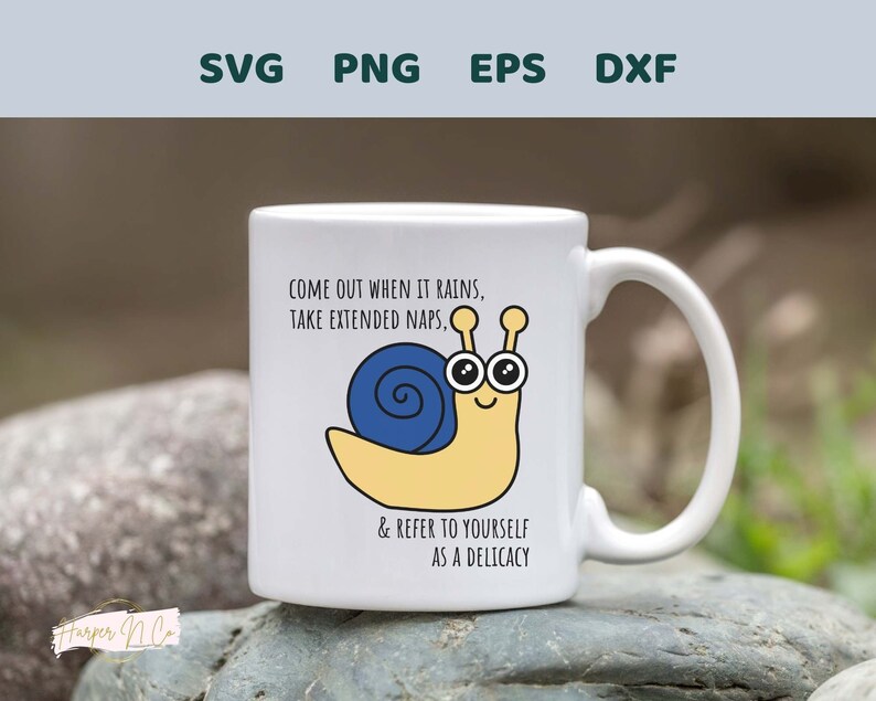 Snail SVG, Come Out When It Rains, Take Extended Naps, Consider Yours a