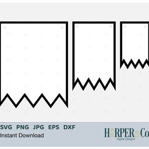 Banner SVG, Bunting svg, flag svg, Birthday garland svg, bunting clip art, template, png, kids party, party decor, layered svg, fringe 4