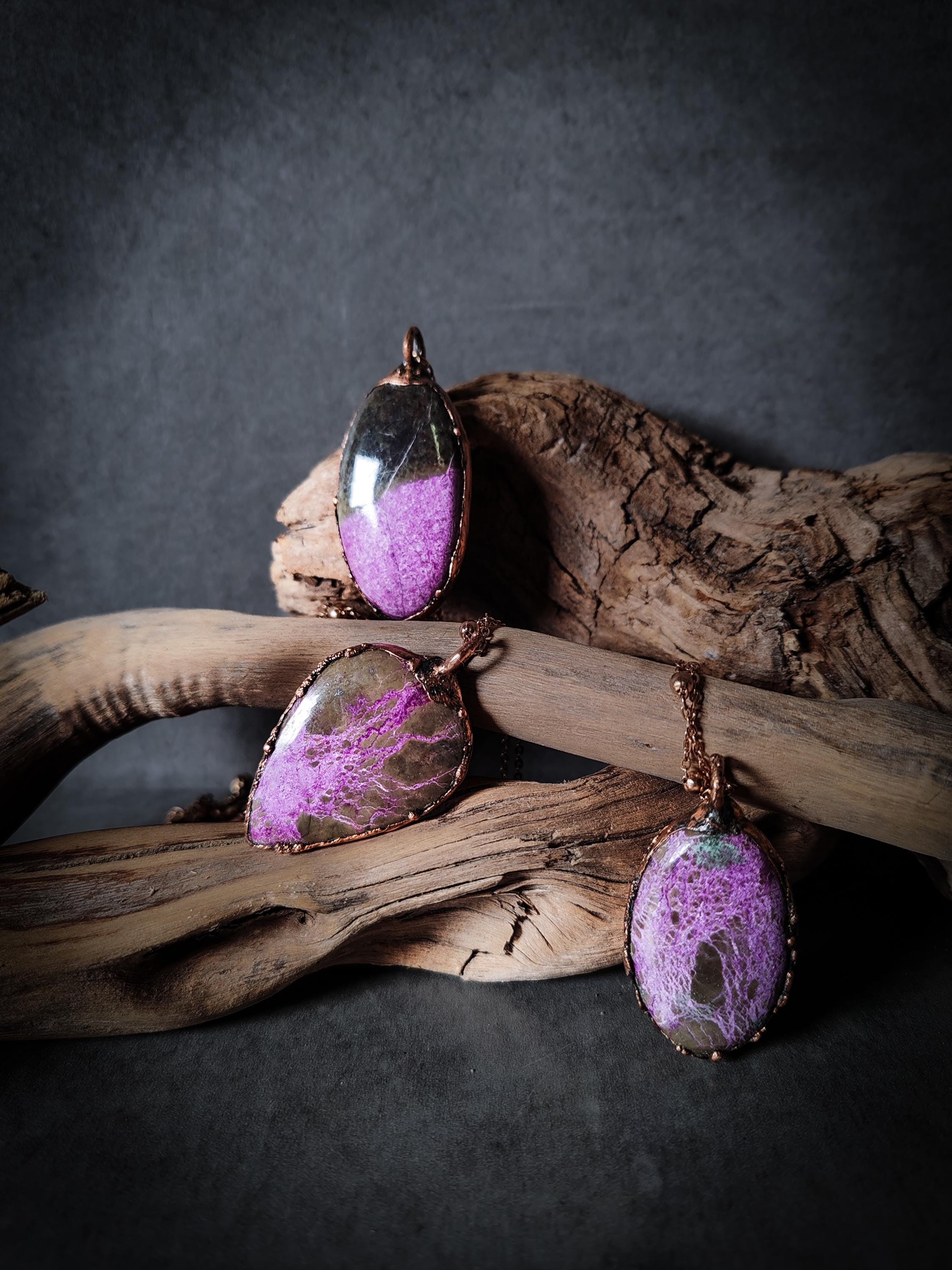 Perline & Paillettes: Girocollo Viola E Verde - Foto 2