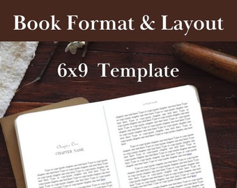 Book Format & Layout Editable Template | KDP Interior Design Template | 6x9 Interior Pages || Self Publishing | Done for you | DIY