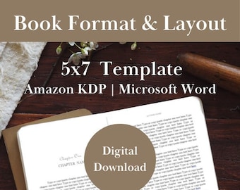 Book Format & Layout Editable Template | KDP Interior Design Template | 5x7 Interior Pages || Self Publishing | Done for you | DIY