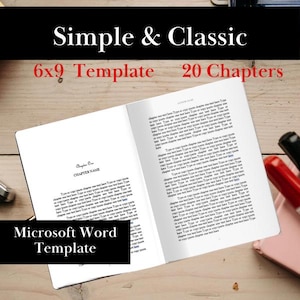 6x9 Paperback Book Format Editable Template KDP Interior Page Layout Design MS Word Self Publishing Guide Novel Inside Page Formatting