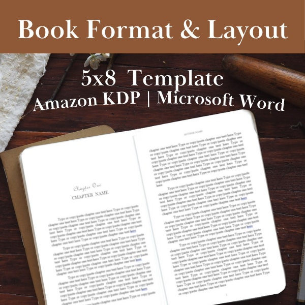 Book Format & Layout Editable Template | KDP Interior Design Template | 5x8 Interior Pages || Self Publishing | Done for you | DIY