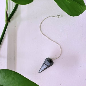 Authentic Hematite Crystal Pendulum