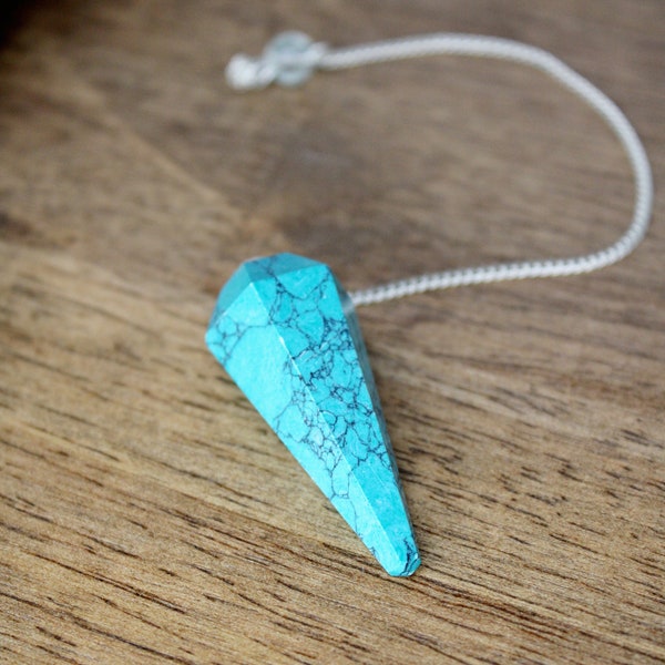 Authentic Turquoise Crystal Pendulum