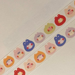 Big Headed Babies Washi Tape | Cute Planner Tape | Cute journaling and scrapbook Tape | Kawaii Washi Tape