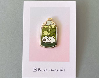 Celestial Bottle of Sheep Enamel Pin | Kawaii Hard Enamel Pin