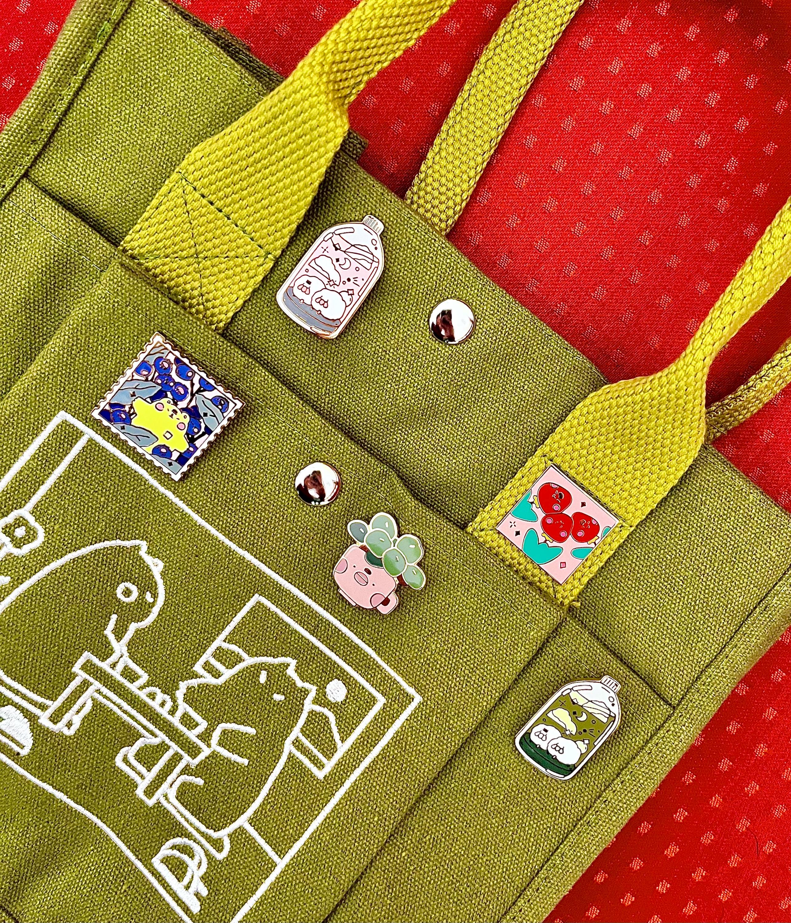 Matcha Canvas Tote Bag，Embroidered Cute Cat Design Totebag, Everyday handbag, Versatile Lunch Bag or Art Supplies Carrier, Kawaii School Bag