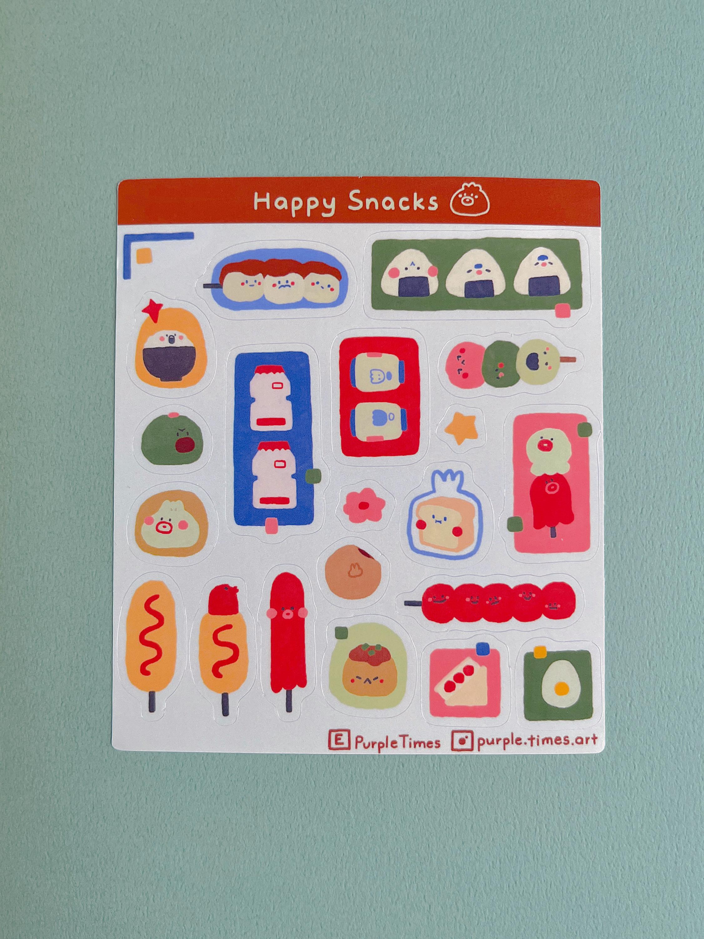 Colorful Asian Food Sticker Sheet | Kawaii Planner Stickers ...