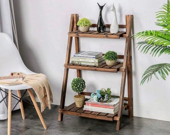 Tiered Plant Stand Ladder Shelf Display Rack Pot Stand Storage Rack Shelving Unit for Home Patio Office Garden 4 layer lyrlody Ladder Plant Stand Gold