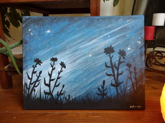 Acrylic on Stretched Canvas Painting by Mountainrain 