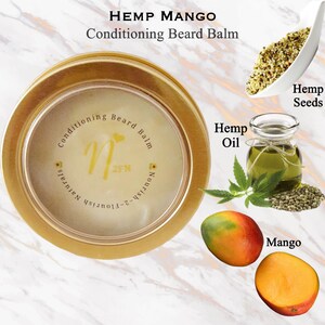 Hemp Mango Conditioning Beard Balm 2oz