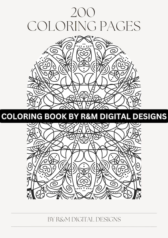 Mandala Coloring Book For Adult Relaxation: 200 Amazing Mandala