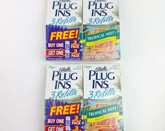 Glade Plug-Ins Tropical Mist Scented Refills 3 Pk Retired New Old Stock 4 Boxes