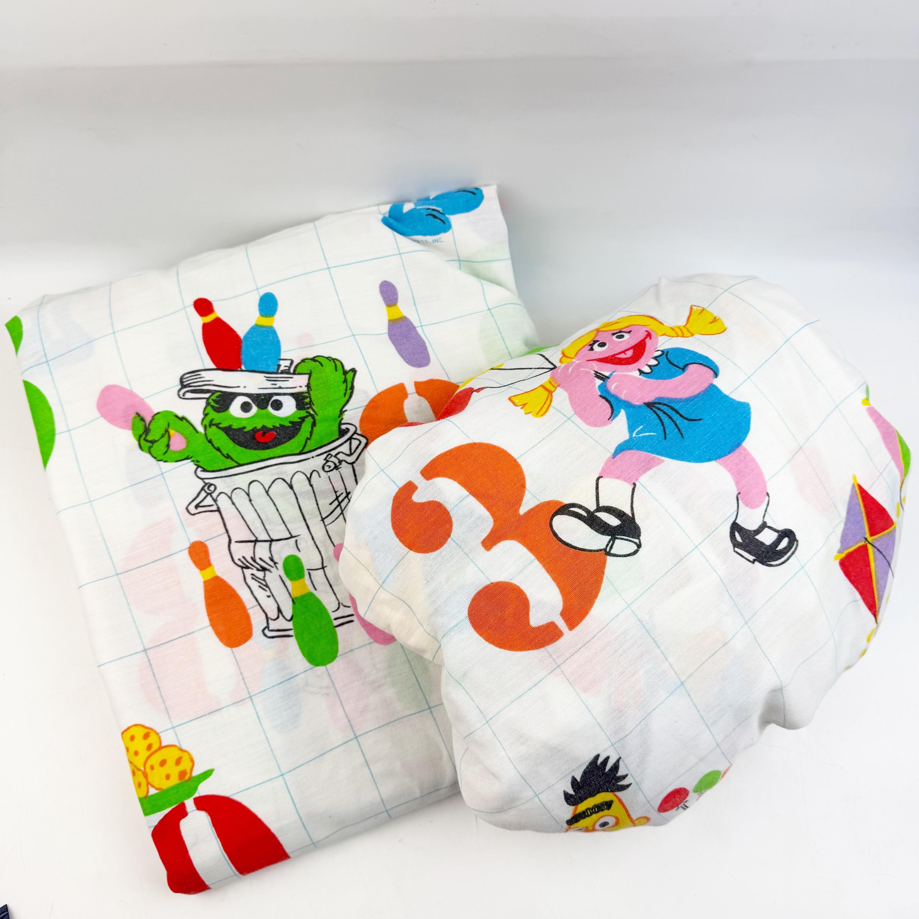 Taie D'oreiller Vintage Sesame Street - Taille Standard - Multicolore - Enfant