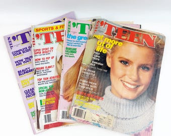 FOUR Teen Magazine 1980 1981 Ads Fashion Trends Music 80s Models Celebrities