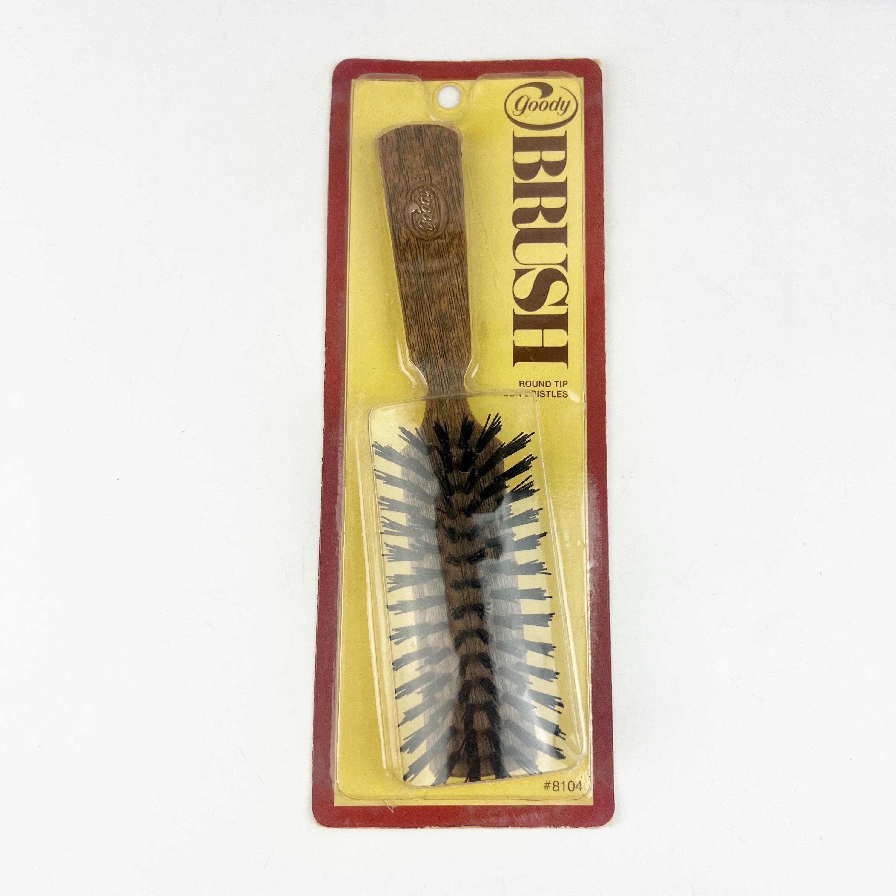 Vintage 1975 Goody Grooming Brush Nylon Bristle #8104 Wood  display picture 1
