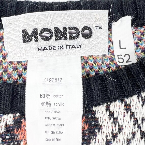 Vintage Mondo di Marco Men's Wool Acrylic Sweater… - image 5