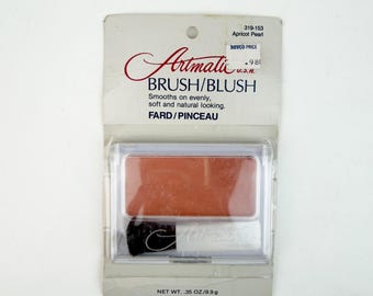 Vintage Artmatic Brush Blush Face Makeup Apricot Pearl New Drugstore Retro