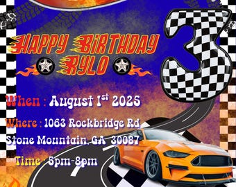 Hot Wheels Invite