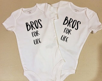 Twin Onesies - Bros For Life