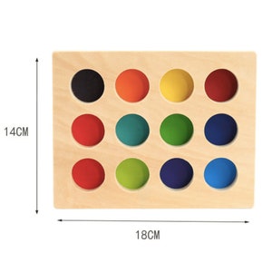 MEYOR Montessori Ball Tracker - Wooden Maze Toy For Toddlers 3+ Years - Visual Tracking Development