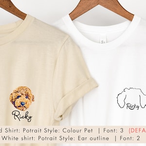 Personalized Custom Pet Shirt with Photo and Name, Custom Dog T-Shirt, Unique Gifts for Dog Owners, Custom Cat Shirt, Pet Lover Apparel