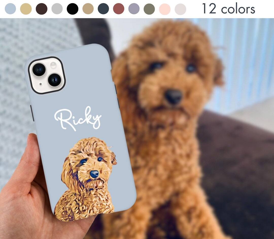 Custom Pet Phone Case Photo + Name Custom Pet Case Dog Phone Case