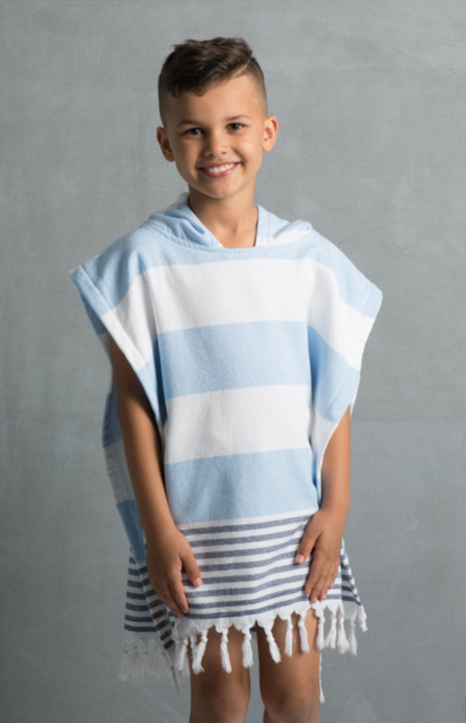 Half Time Kids Hooded Poncho Towel