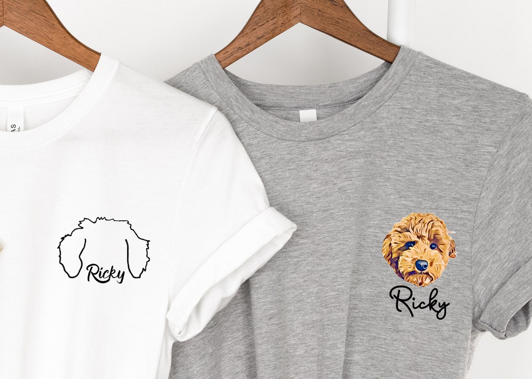 Custom Pet Shirt Pet Photo Name Custom Dog Shirt Personalized Dog Shirt