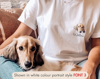 Custom Pet Shirt Pet Photo Name Custom Dog Shirt Personalized