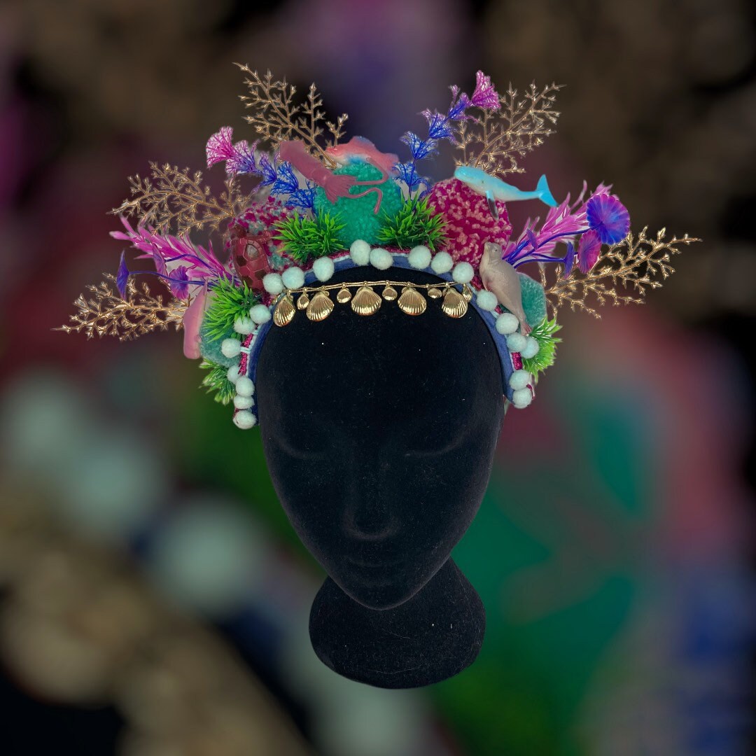 Purple Coral Reef Headdress - Etsy