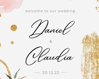 Welcome wedding sign