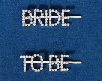 Bride to Be hair slides