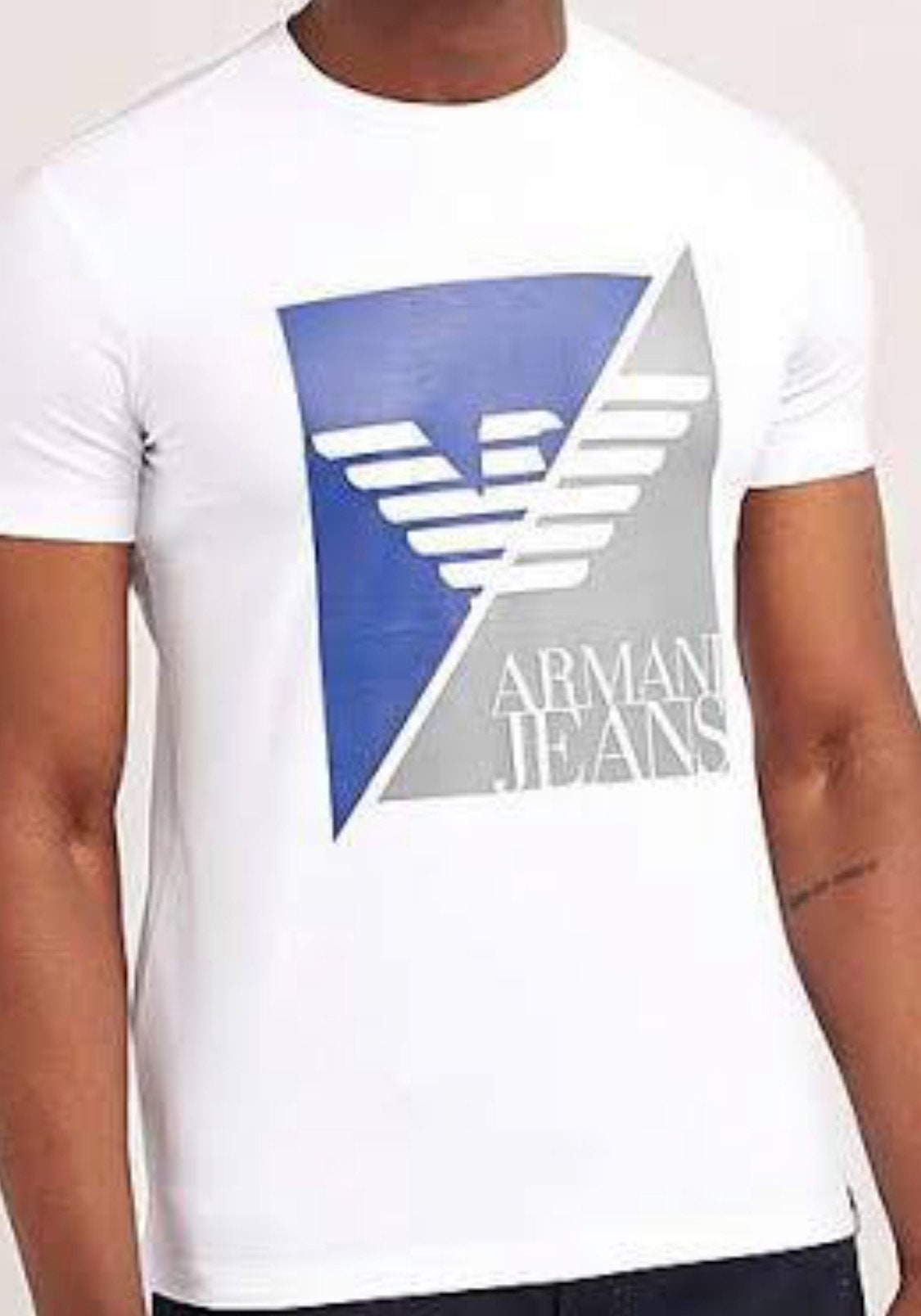 Giorgio Armani T-Shirt with Logo Men's Multicolor