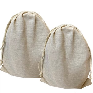 Natural Reusable Linen Bread Bag for Homemade Bread Sourdough, Drawstring Loaf Storage Bags, Great Gift for bread Bakers