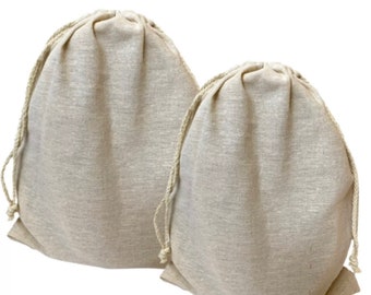 Natural Reusable Linen Bread Bag for Homemade Bread Sourdough, Drawstring Loaf Storage Bags, Great Gift for bread Bakers